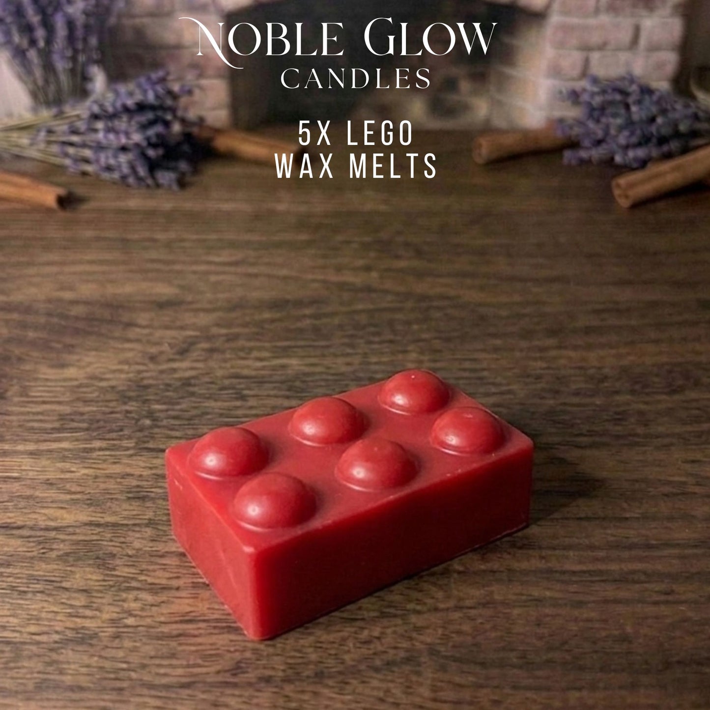 "Building Bliss" Personalized Lego Block Wax Melts – Set of 5 Natural Rapeseed Wax Melts