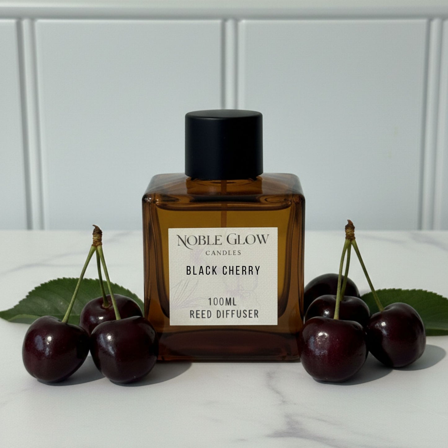 Noble Glow | Black Cherry | Rich & Succulent Luxury Reed Diffuser | 100ml