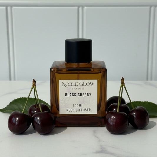 Noble Glow | Black Cherry | Rich & Succulent Luxury Reed Diffuser | 100ml