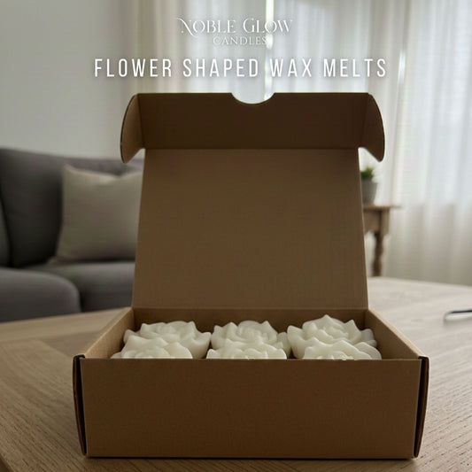5x 6g Rose Flower Shaped Melt Melts Gift Set, Choice Your Scent