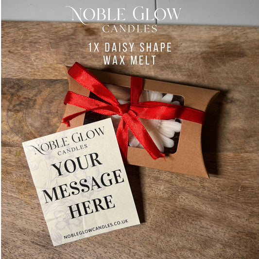 "Single Petal" Daisy Wax Melt – Personalized Natural Rapeseed Wax Melt