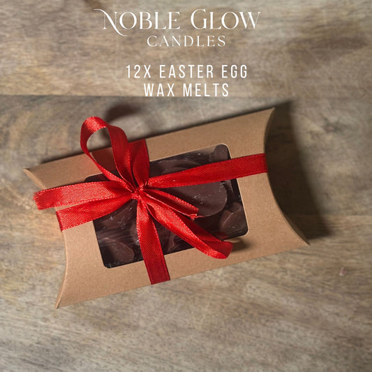 "Easter Delight" Chocolate Egg Wax Melts – Set of 12 Personalized Natural Rapeseed Wax Melts