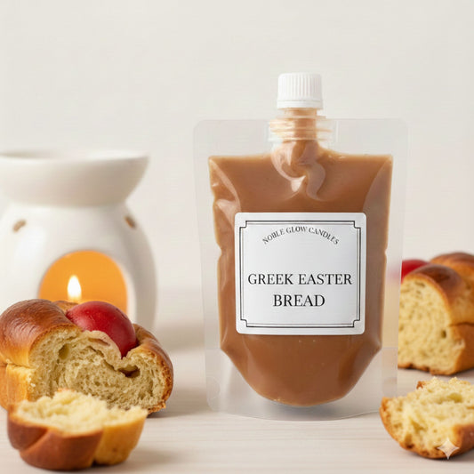 Greek Easter Bread (Tsoureki) | Luxury Handmade Squeezable Scented Wax Melt | 100ml