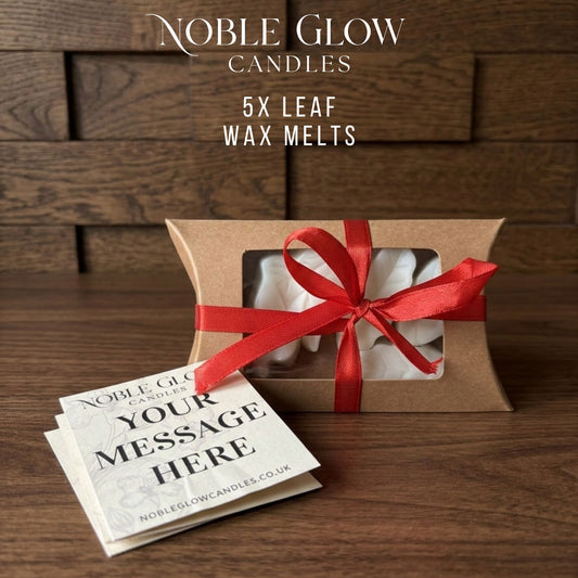 "Nature’s Whisper" Leaf Wax Melts – Set of 5 Personalized Natural Rapeseed Wax Melts