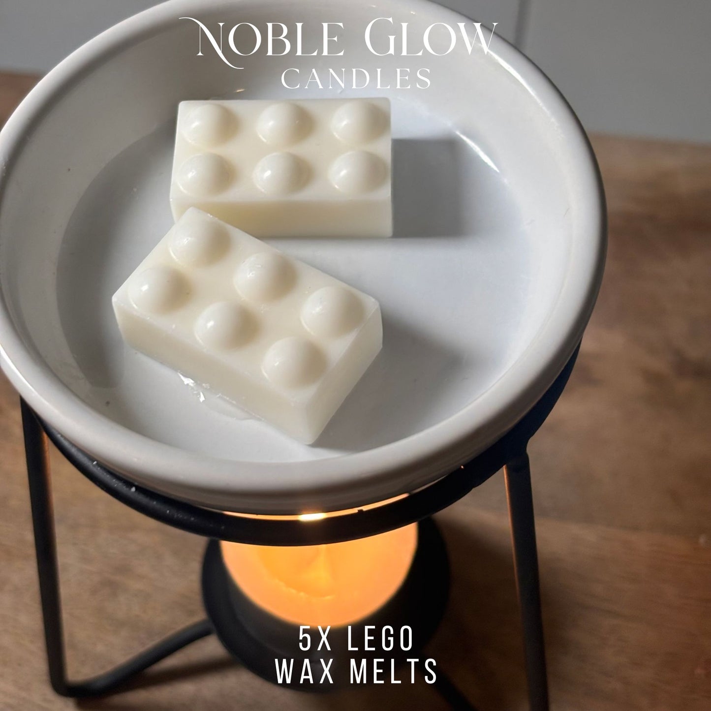 "Building Bliss" Personalized Lego Block Wax Melts – Set of 5 Natural Rapeseed Wax Melts