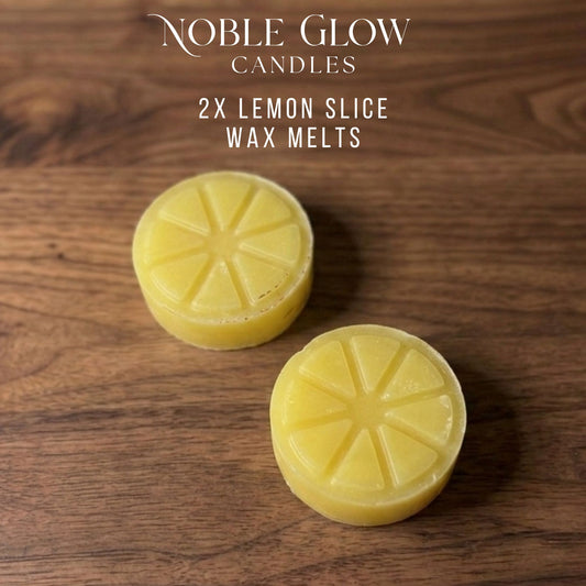 "Citrus Squeeze" Lemon Wax Melts – Set of 2 Personalized Natural Rapeseed Wax Melts