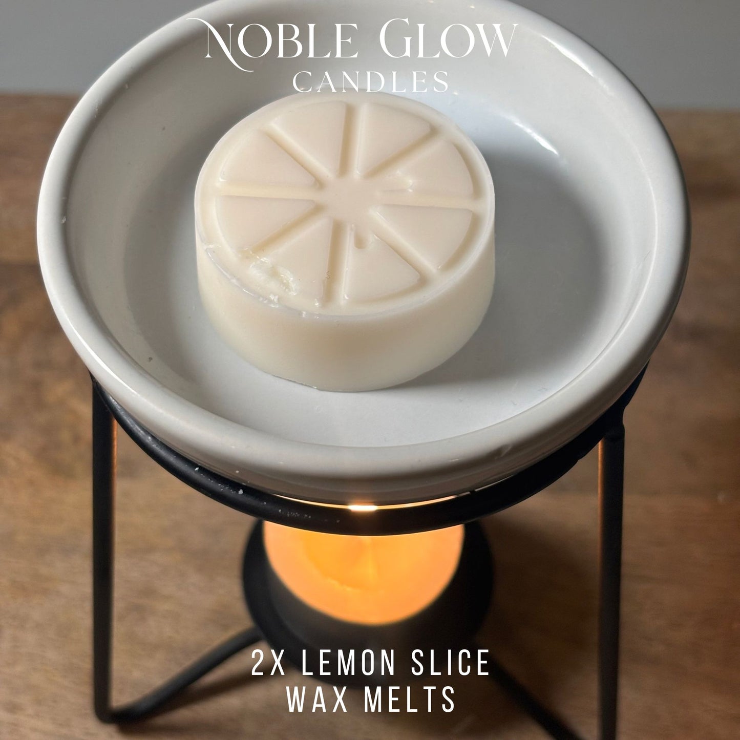 "Citrus Squeeze" Lemon Wax Melts – Set of 2 Personalized Natural Rapeseed Wax Melts