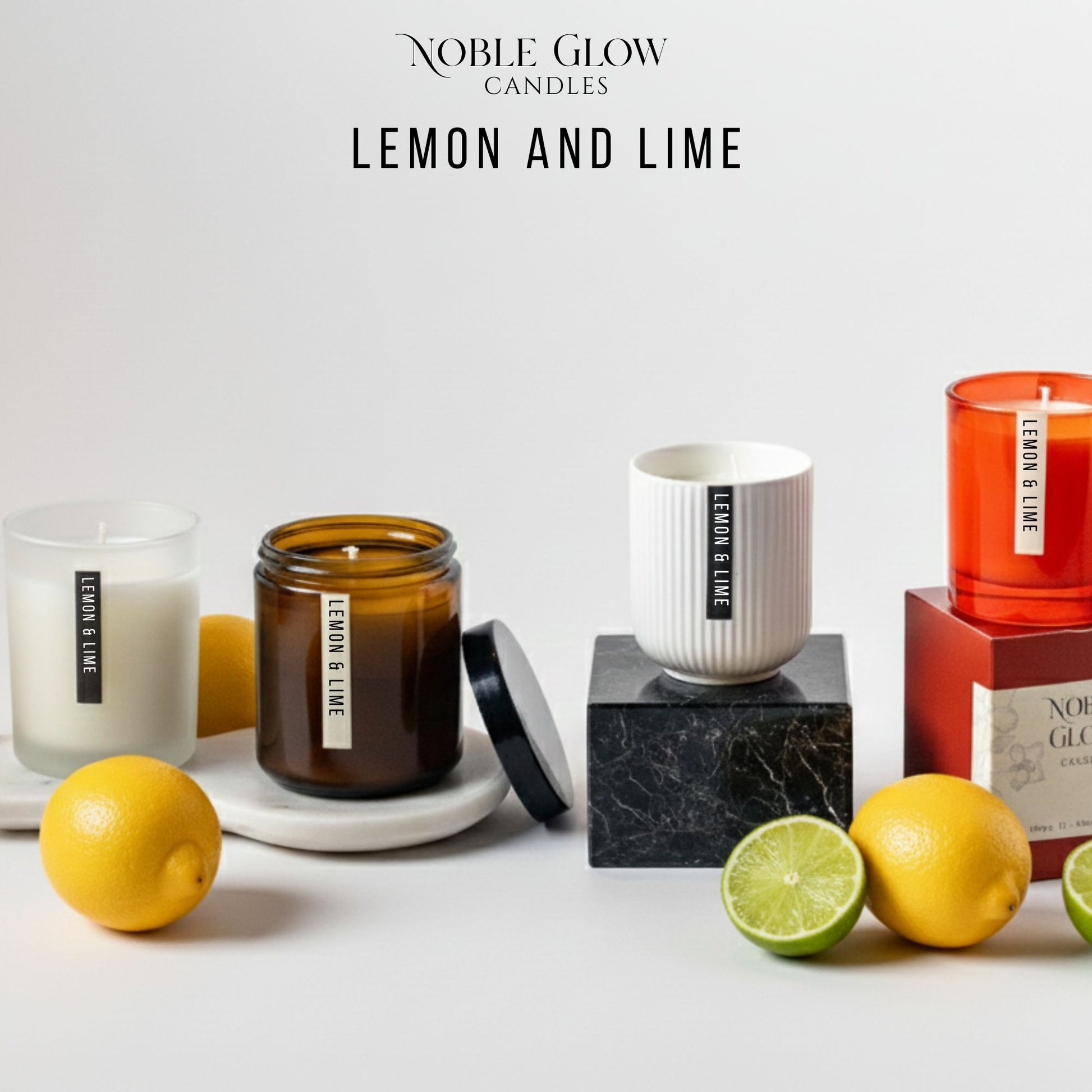 Lemon and Lime Scented Candle