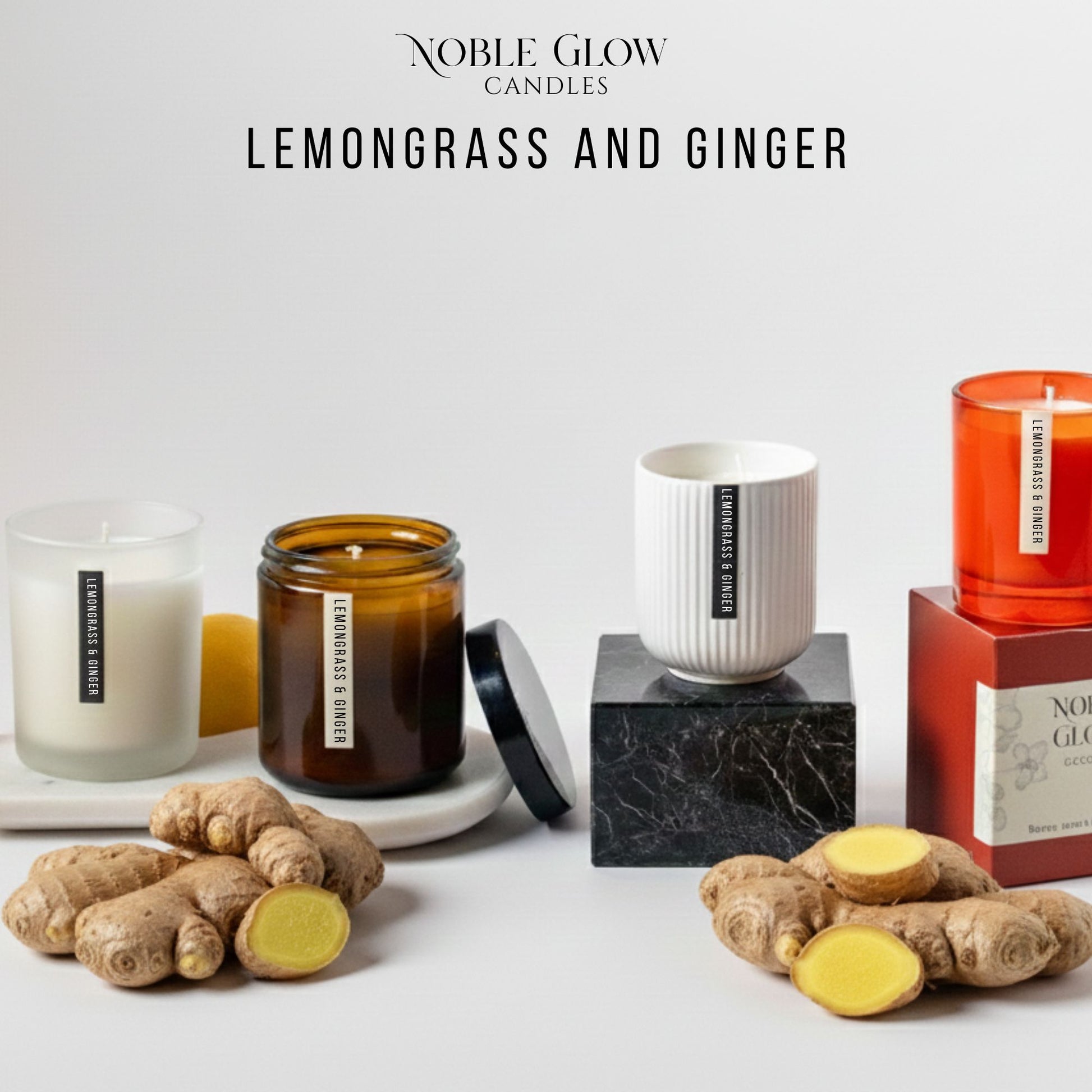 Lemongrass Ginger Scented Candle