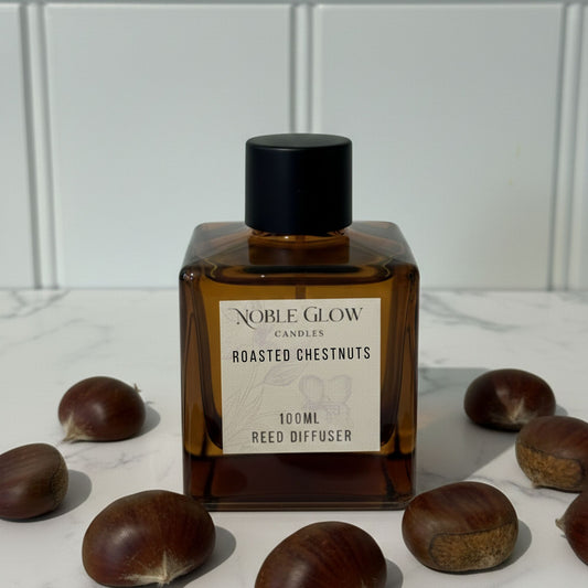 Noble Glow | Roasted Chestnuts | Toasted & Nutty Luxury Reed Diffuser | 100ml