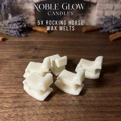 "Little Dreamer" Rocking Horse Wax Melts – Set of 5 Personalized Natural Rapeseed Wax Melts