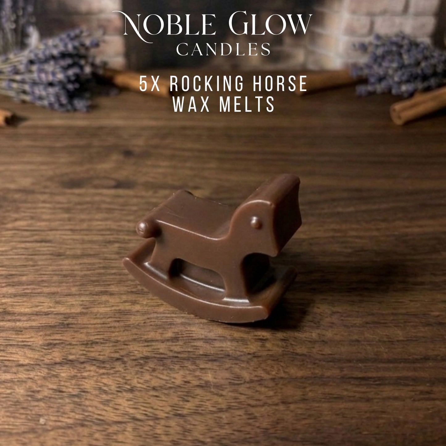 "Little Dreamer" Rocking Horse Wax Melts – Set of 5 Personalized Natural Rapeseed Wax Melts