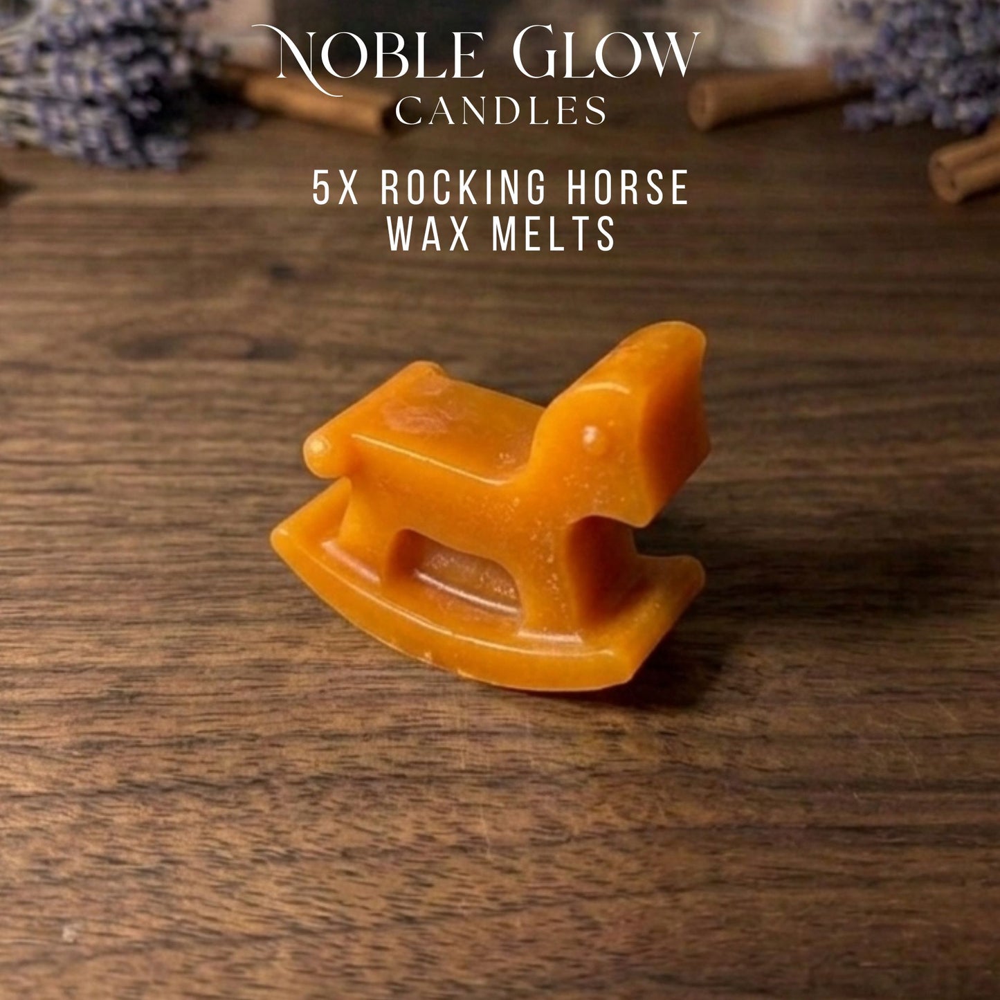 "Little Dreamer" Rocking Horse Wax Melts – Set of 5 Personalized Natural Rapeseed Wax Melts