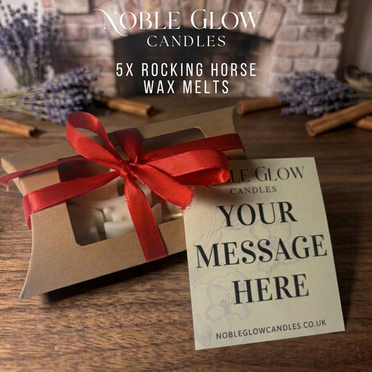 "Little Dreamer" Rocking Horse Wax Melts – Set of 5 Personalized Natural Rapeseed Wax Melts