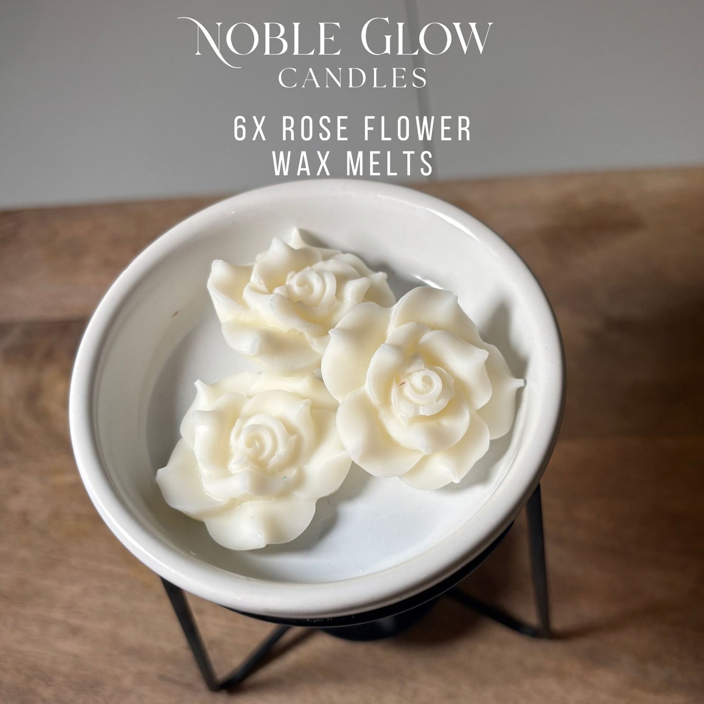 "Everlasting Bloom" Rose Wax Melts – Set of 6 Personalised Natural Rapeseed Wax Melts