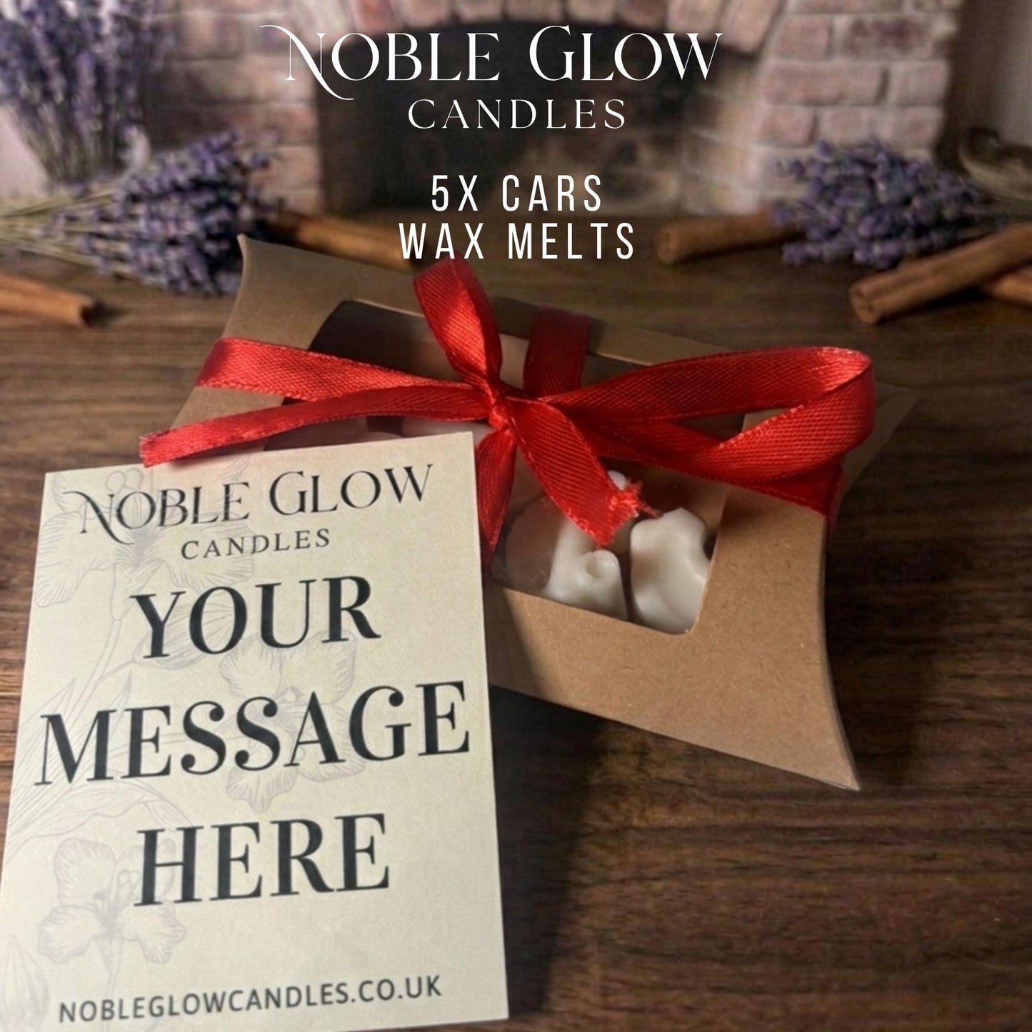 Cruising Comfort" Vintage Car Wax Melts – Set of 5 Personalized Natural Rapeseed Wax Melts