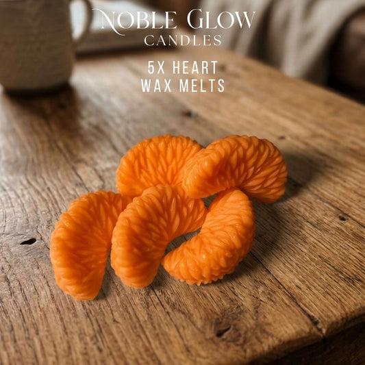 "Zesty Zen" Mandarin Wax Melts – Set of 5 Personalised Natural Rapeseed Wax Melts