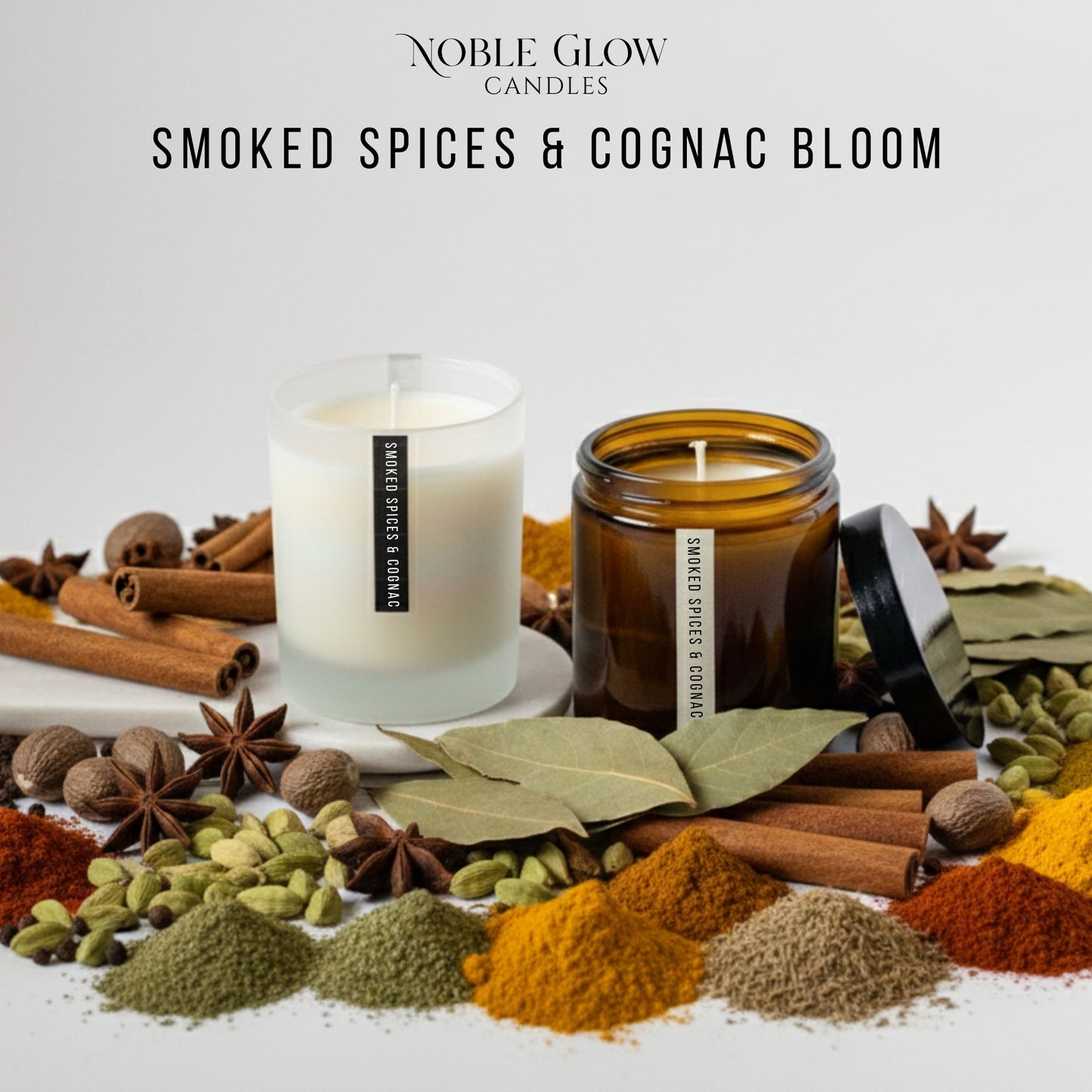 Smoked Spices Cognac Scented Candle