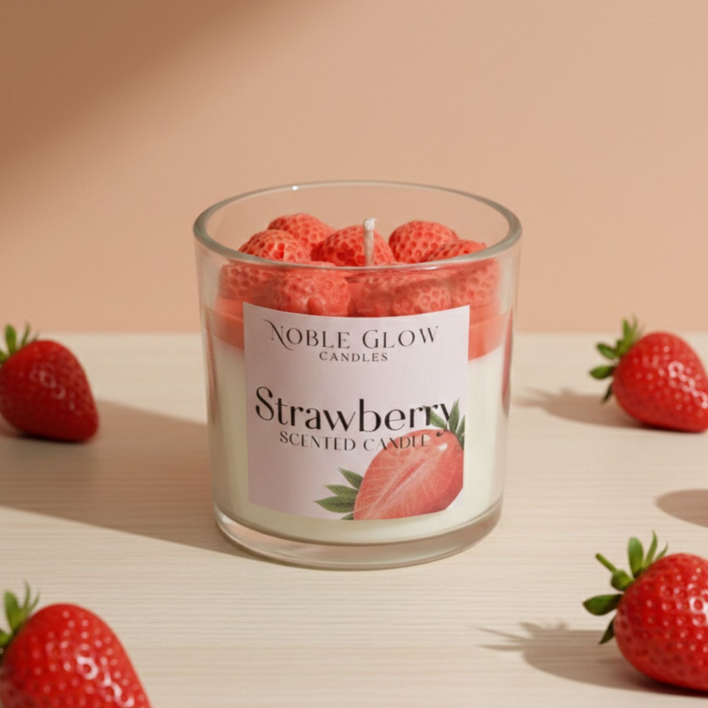 Strawberry Bliss Handcrafted Novelty Candle | 270g Garden Fresh Scent