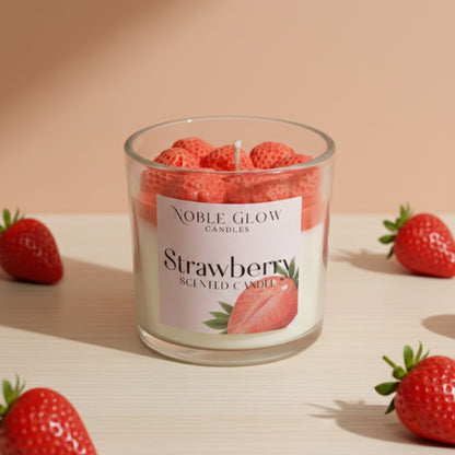 Strawberry Bliss Handcrafted Novelty Candle | 270g Garden Fresh Scent