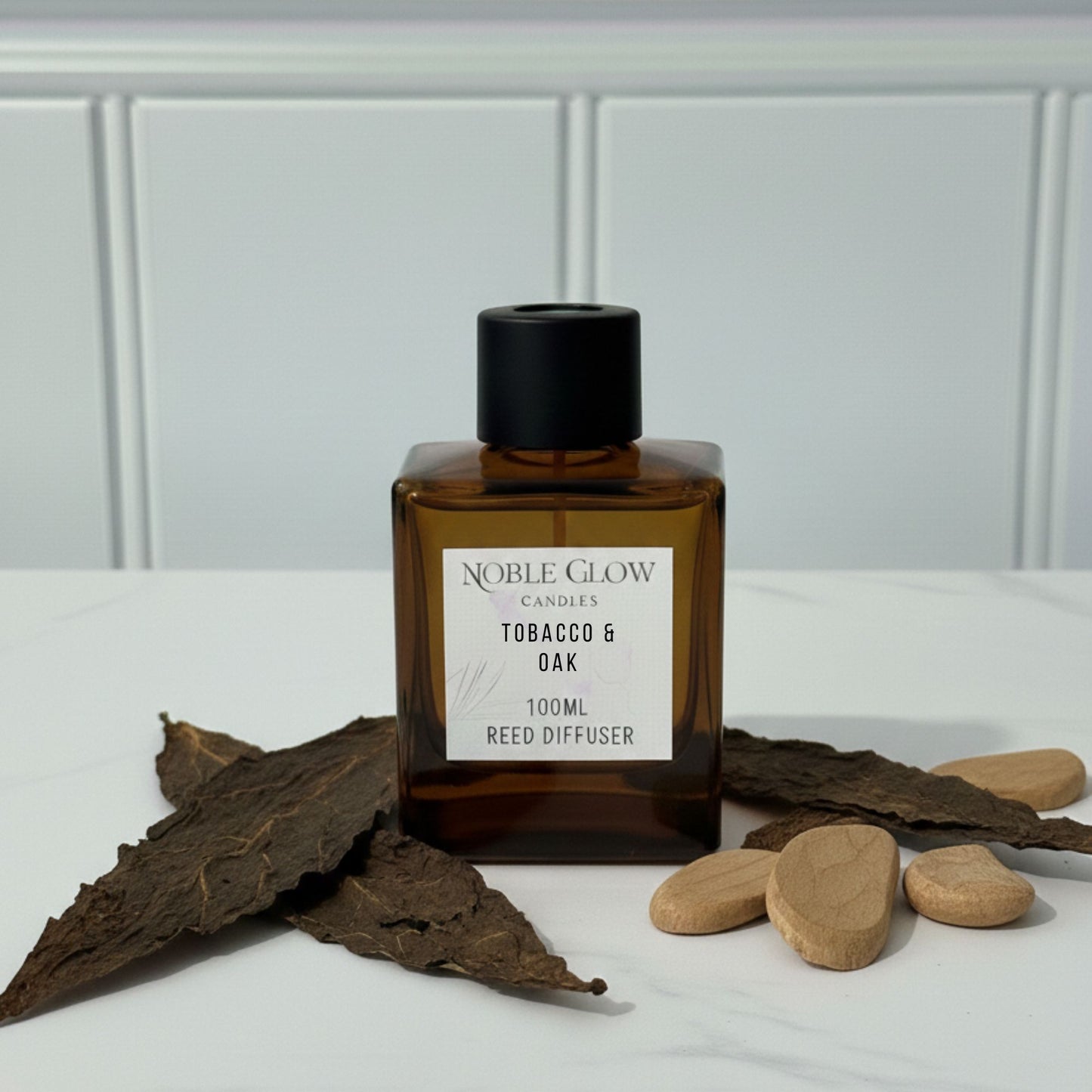 Noble Glow | Tobacco & Oak | Distinguished & Woody Luxury Reed Diffuser | 100ml