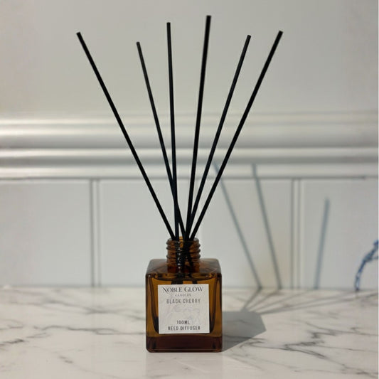 Noble Glow | Black Cherry | Rich & Succulent Luxury Reed Diffuser | 100ml