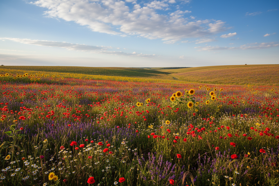 field of flowers 